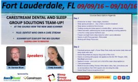 SGS Team-up with Carestream Dental and Benco for Upcoming Ft. Lauderdale Sleep Apnea Seminar